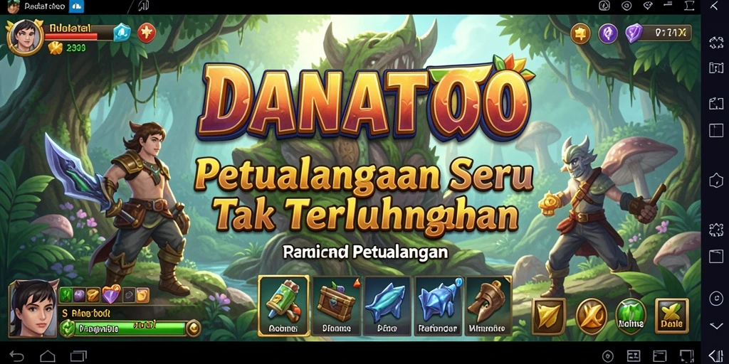 Tampilan antarmuka game Petualangan yang menarik dan intuitif.