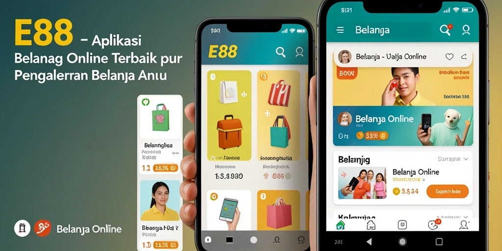 Tampilan antarmuka E88 yang menarik dan intuitif untuk belanja online.