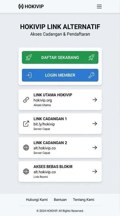 Link Alternatif Hokivip untuk Akses Lebih Mudah