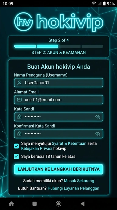 Buat Akun Baru di Hokivip dengan Mudah dan Cepat