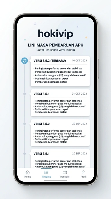 Riwayat Versi Aplikasi hokivip untuk Android